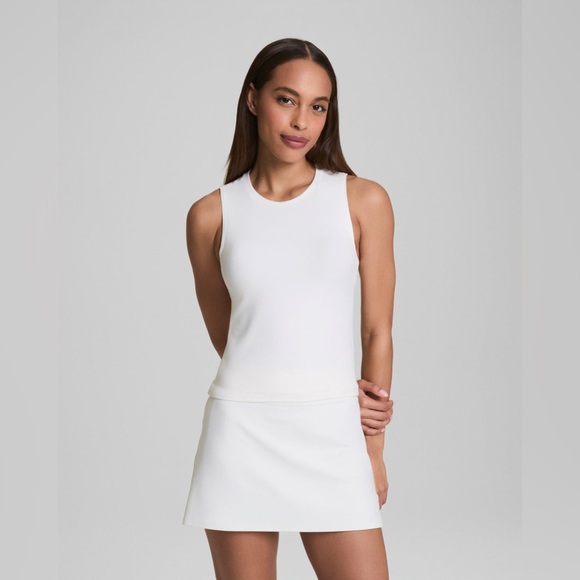 SPANX Tops - SPANX Bare Naked Crewneck Tank in Power White Women's Size Large - NWT